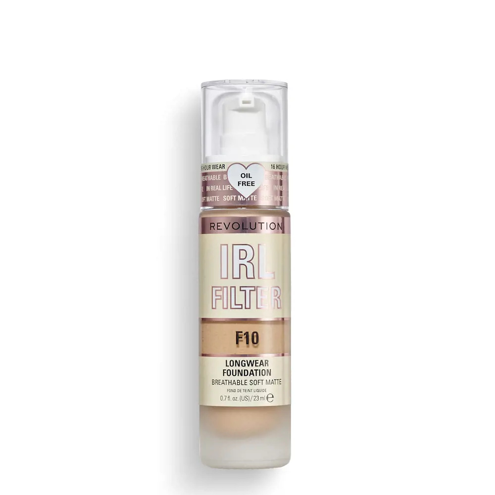 REVOLUTION MAKE UP IRL FILTER longwear foundation #F10 23ml REVOLUTION MAKE UP IRL FILTER longwear foundation #F10 23ml
