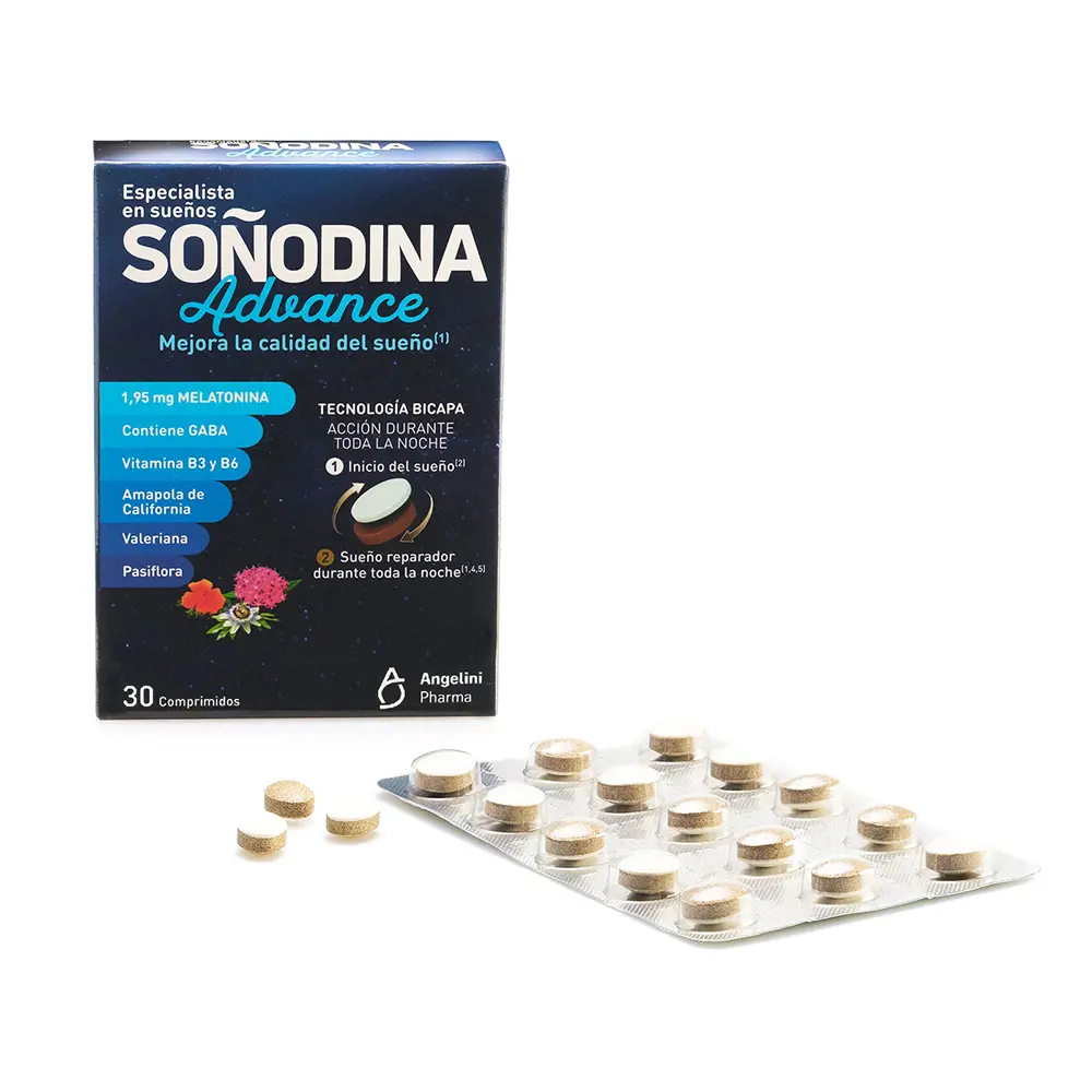 NATURA ESSENZIALE SOÑODINA bilayer melatonin 30 tablets NATURA ESSENZIALE SOÑODINA bilayer melatonin 30 tablets