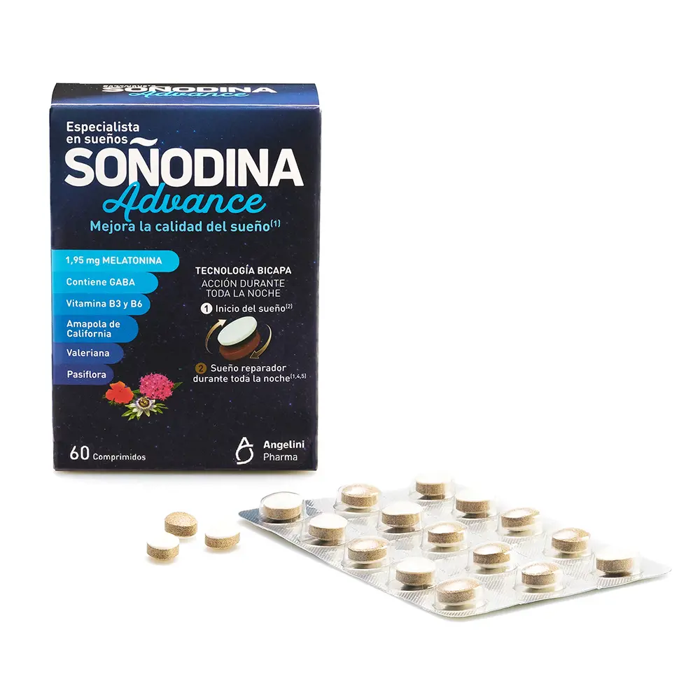 NATURA ESSENZIALE SOÑODINA bilayer melatonin 60 tablets NATURA ESSENZIALE SOÑODINA bilayer melatonin 60 tablets