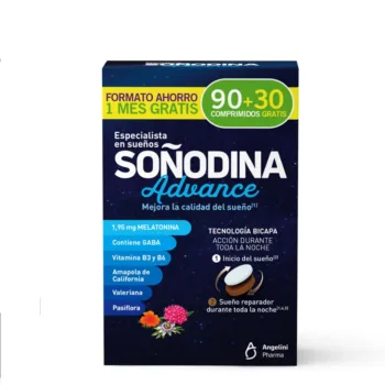 NATURA ESSENZIALE SOÑODINA bilayer melatonin 90 + 30 as a gift 120 tablets NATURA ESSENZIALE SOÑODINA bilayer melatonin 90 + 30 as a gift 120 tablets