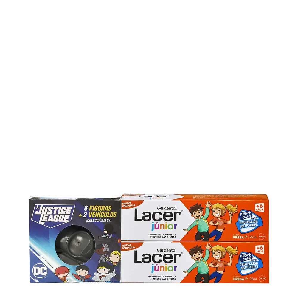 LACER JUNIOR dental gel strawberry duo + gift 2 x 75 ml 2 u LACER JUNIOR dental gel strawberry duo + gift 2 x 75 ml 2 u