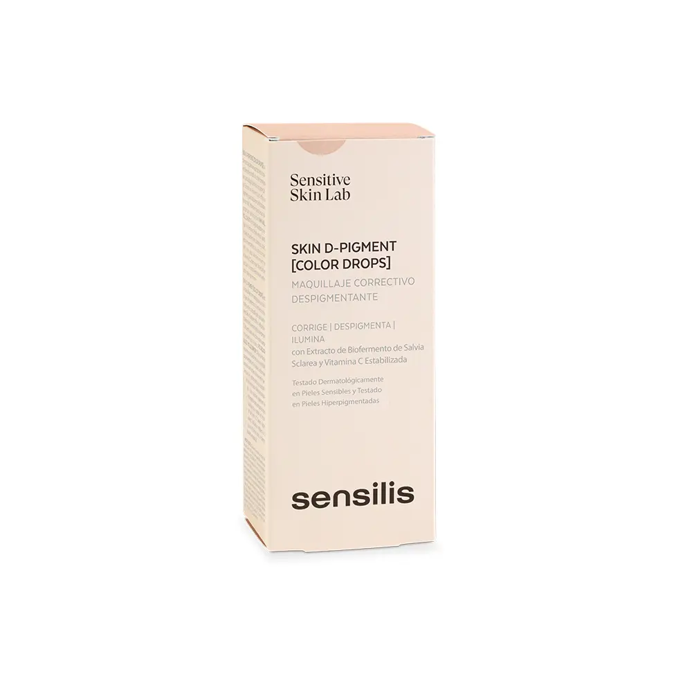 SENSILIS SKIN D-PIGMENT[COLOR DROPS] Maquillage correcteur dépigmentant #Pêche rose 30 ml