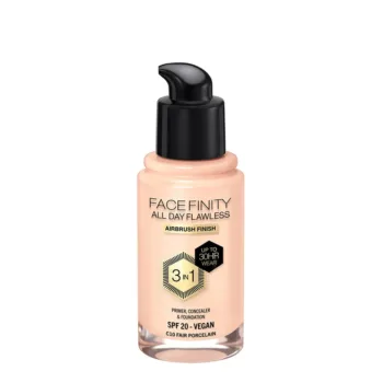 MAX FACTOR FACEFINITY ALL DAY FLAWLESS 3 IN 1 foundation #C10-fair porcelain 30 ml