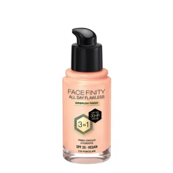 MAX FACTOR FACEFINITY ALL DAY FLAWLESS 3 IN 1 foundation #C30-porcelain 30 ml