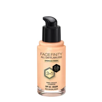 MAX FACTOR FACEFINITY ALL DAY FLAWLESS 3 IN 1 foundation #W33-crystal beige 30 ml