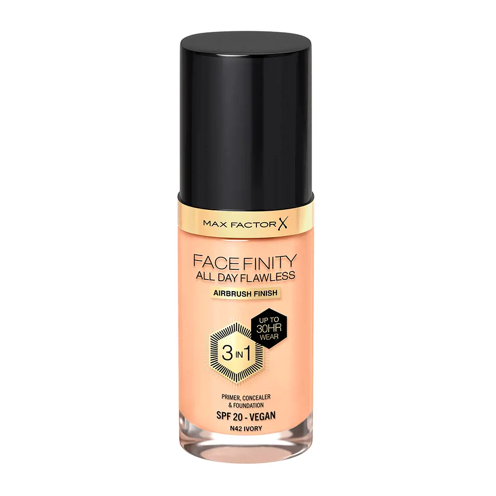 MAX FACTOR FACEFINITY ALL DAY FLAWLESS 3 IN 1 foundation #N42-ivory 30 ml