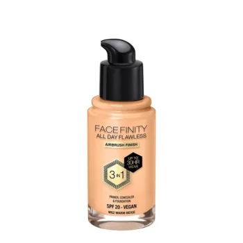 MAX FACTOR FACEFINITY ALL DAY FLAWLESS 3 IN 1 foundation #W62-warm beige 30 ml