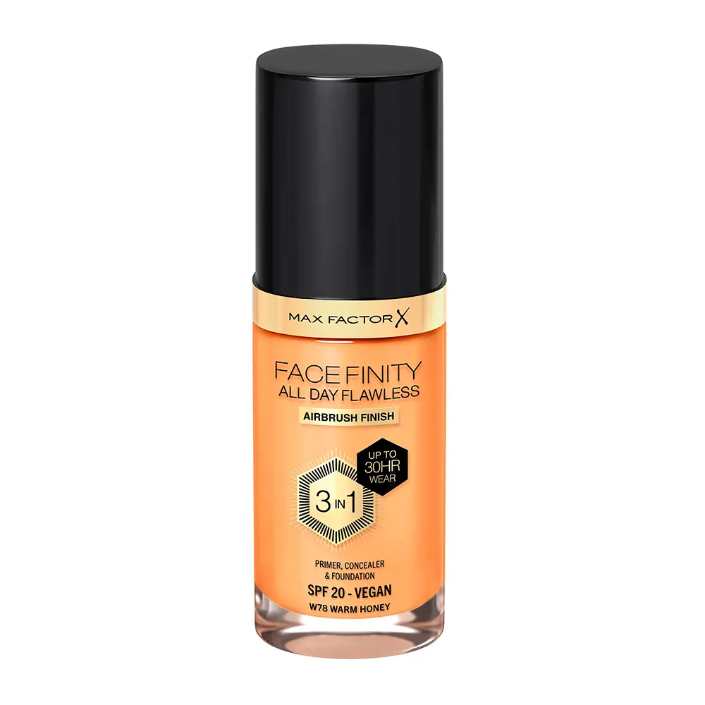 MAX FACTOR FACEFINITY ALL DAY FLAWLESS 3 IN 1 foundation #W78-warm honey 30 ml