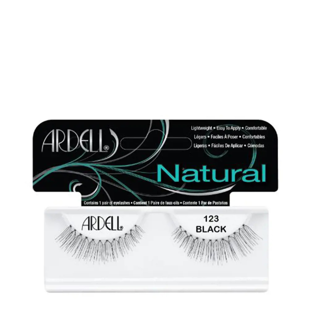 ARDELL NATURAL eyelashes #123-black 1 u ARDELL NATURAL eyelashes #123-black 1 u