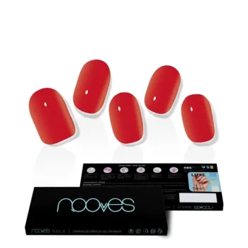 NOOVES GEL NAIL FILM crimson red premium luxe solid #red 20 u