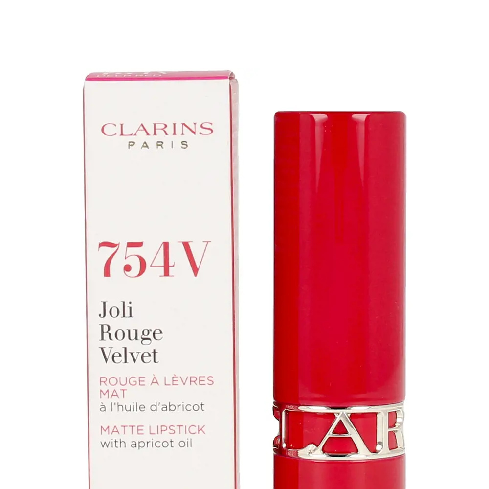 CLARINS JOLI ROUGE VELVET #754V-deep red 3.5 gr CLARINS JOLI ROUGE VELVET #754V-deep red 3.5 gr