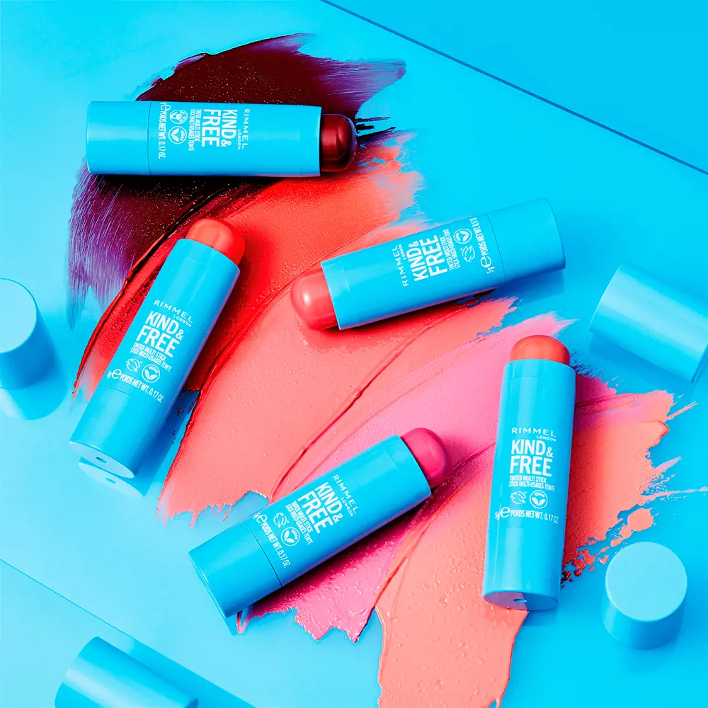 RIMMEL LONDON KIND & FREE tinted multi stick #003-pink heat 5 gr RIMMEL LONDON KIND & FREE tinted multi stick #003-pink heat 5 gr - Image 3