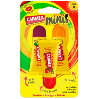 CARMEX MINIS MOISTURIZING LIP BALM SPF15 TRIPLO 3 u