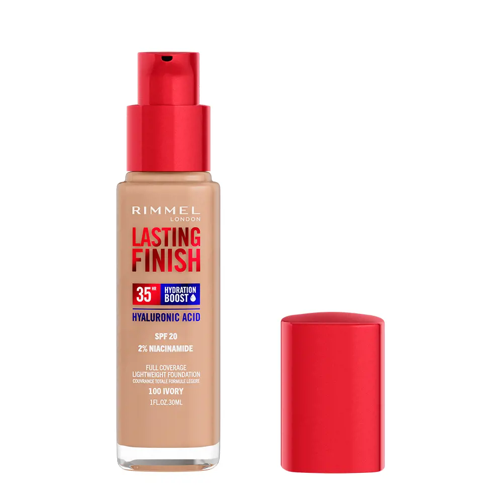 RIMMEL LONDON LASTING FINISH hydration boost SPF20 #100-Ivory 30 ml RIMMEL LONDON LASTING FINISH hydration boost SPF20 #100-Ivory 30 ml