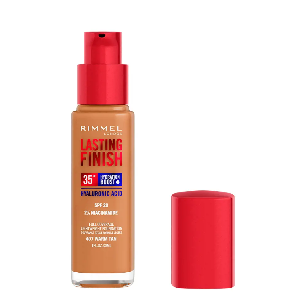 RIMMEL LONDON LASTING FINISH hydration boost SPF20 #407-Warm Tan 30 ml