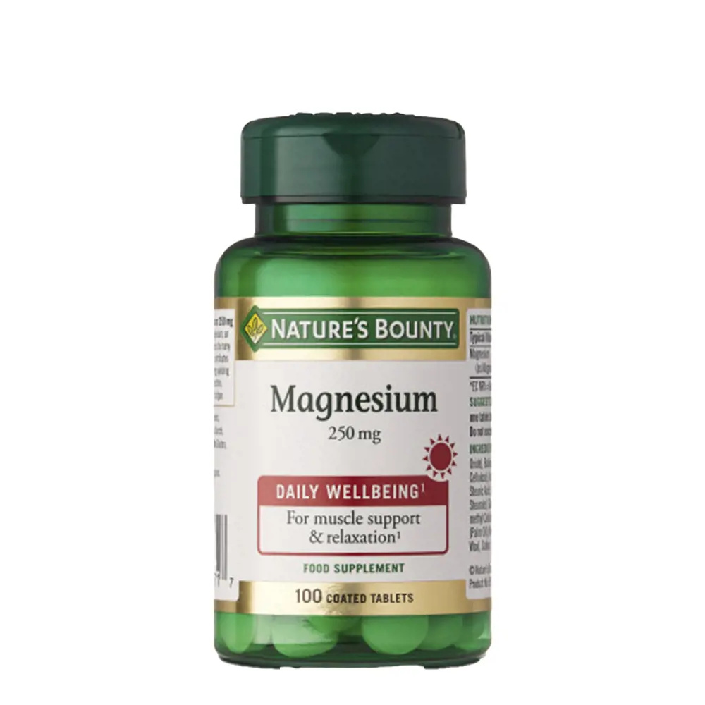 NATURE'S BOUNTY MAGNESIUM 250 mg 100 tablets NATURE'S BOUNTY MAGNESIUM 250 mg 100 tablets