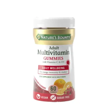 NATURE'S BOUNTY ADULT MULTIVITAMIN with vitamins B and D3 60 gummies