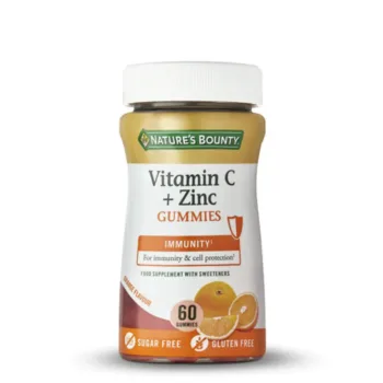 NATURE'S BOUNTY VITAMIN C + ZINC 60 gummies NATURE'S BOUNTY VITAMIN C + ZINC 60 gummies