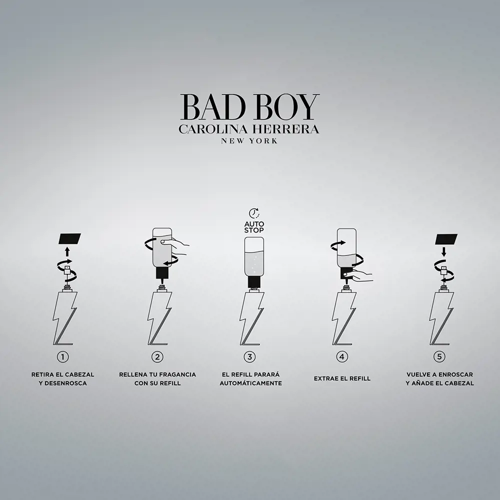 <span class="notranslate">CAROLINA HERRERA BAD BOY</span> edt refill 200 ml Unisex <span class="notranslate">CAROLINA HERRERA BAD BOY</span> edt refill 200 ml Unisex - Image 4