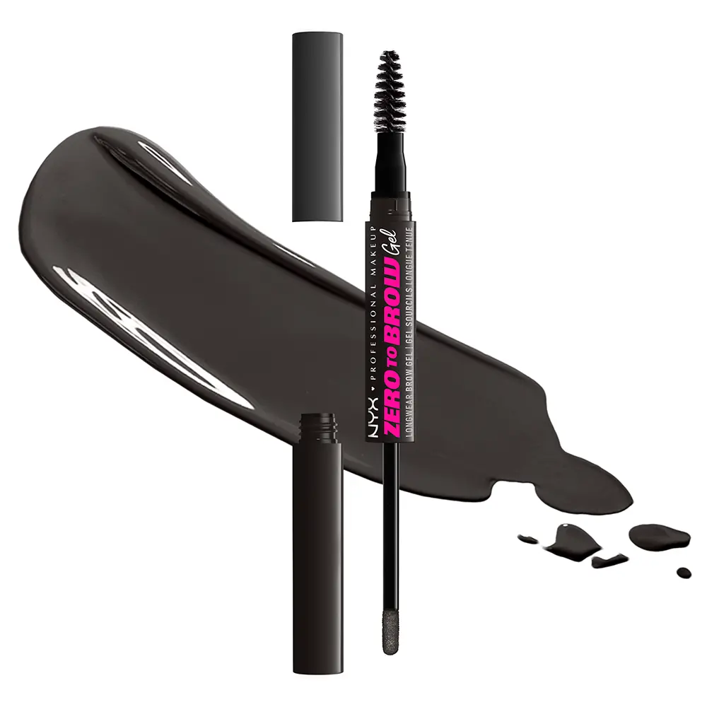 NYX PROFESSIONAL MAKE UP ZERO TO BROW gel #08-black 2 ml
