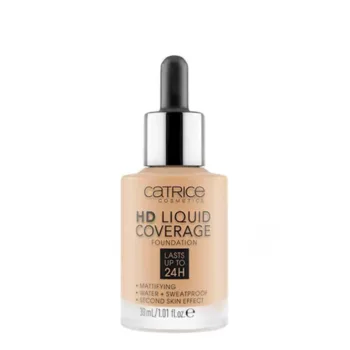 CATRICE HD LIQUID COVERAGE FOUNDATION lasts up to 24h #032-Nude Beige 30 ml