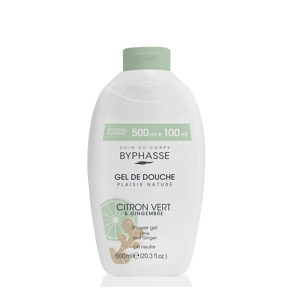 BYPHASSE CITRON VERT & GINGER shower gel 600 ml BYPHASSE CITRON VERT & GINGER shower gel 600 ml