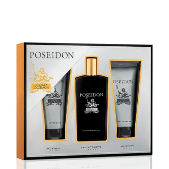 POSEIDON POSEIDON GOLD OCEAN FOR MEN LOT 3 pcs