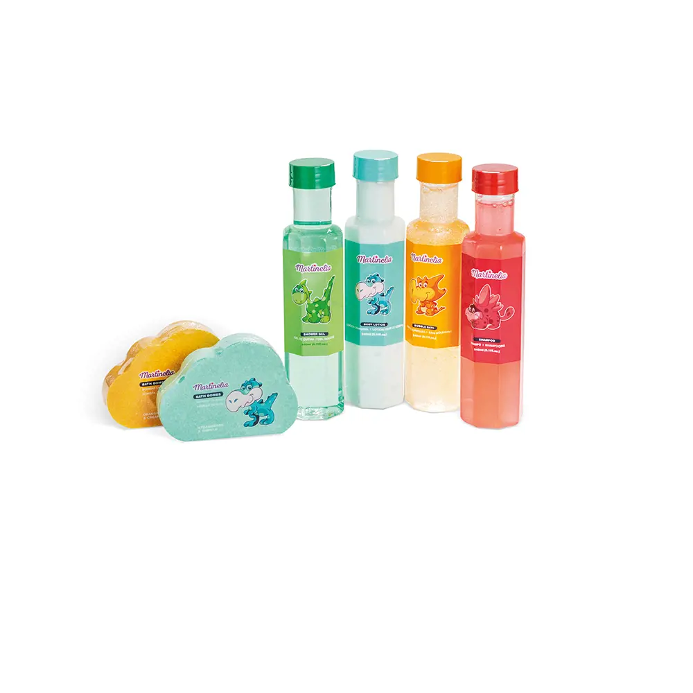 MARTINELIA LITTLE DINOSAURIC COMPLETE BATH LOT 6 pcs