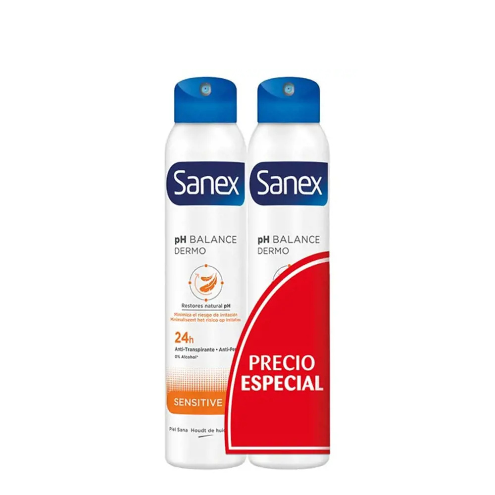 SANEX DERMO SENSITIVE DEO VAPO LOT 2 x 200 ml SANEX DERMO SENSITIVE DEO VAPO LOT 2 x 200 ml