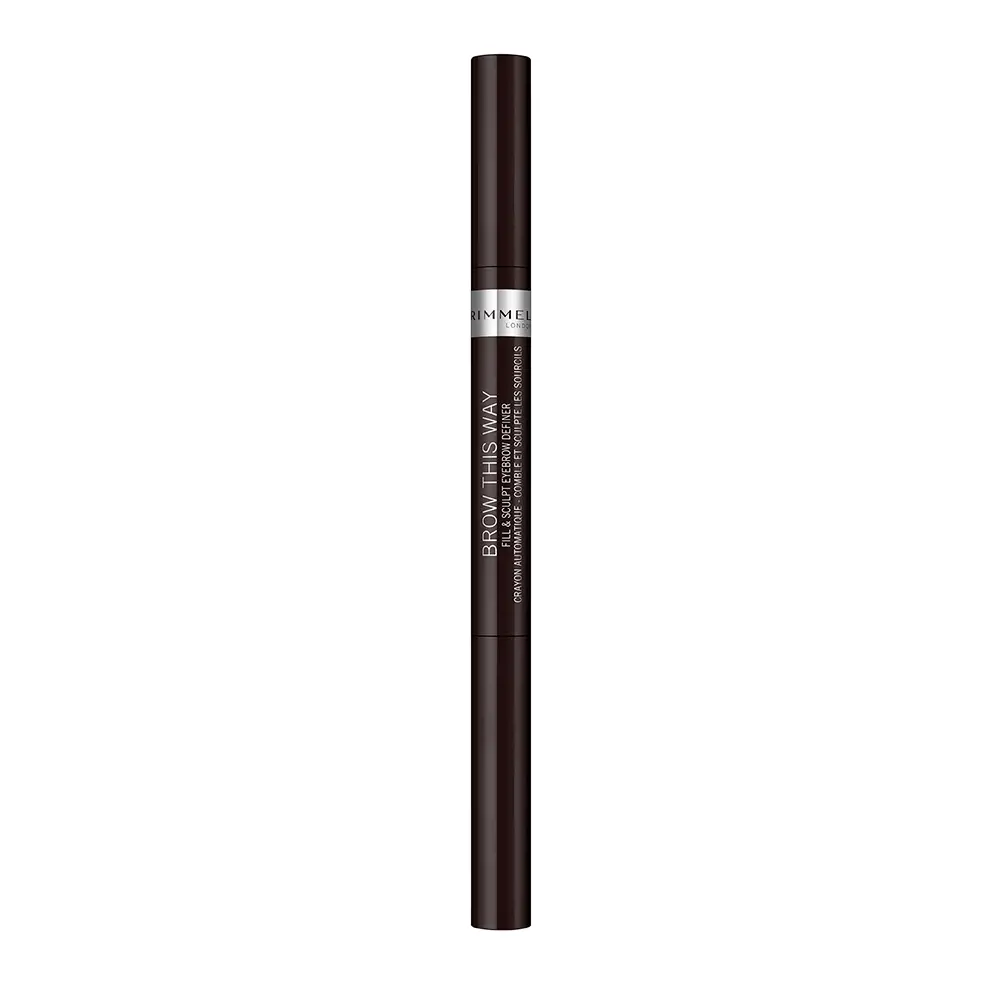 RIMMEL LONDON BROW THIS WAY matita per sopracciglia #04-nero morbido 0.25 gr