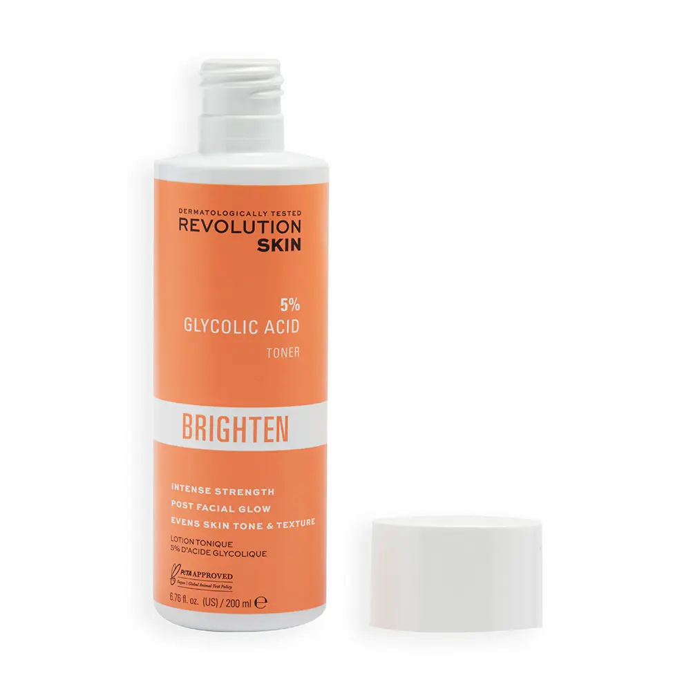 REVOLUTION SKINCARE GLYCOLIC ACID TONIC 5% cleanse and condition skin tone 200 ml
