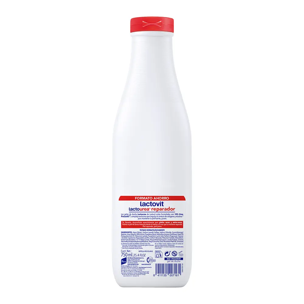 LACTOVIT LACTO-UREA gel ducha reparador 750 ml