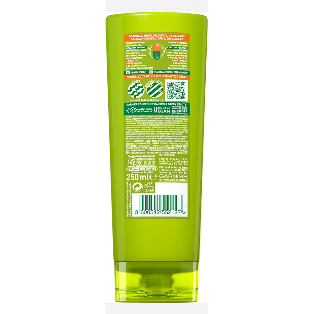 GARNIER Balsamo FRUCTIS LISO & SHINE 250 ml