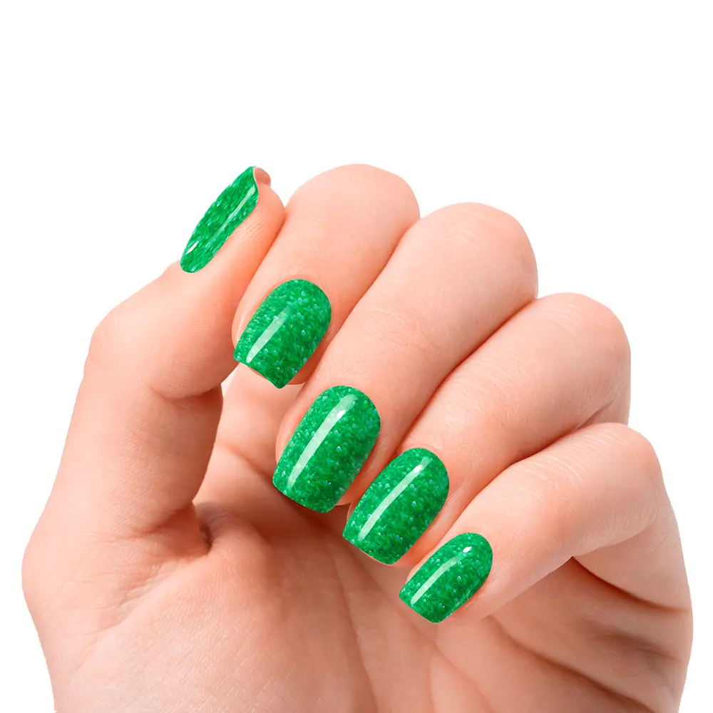 NOOVES GEL-NAGELBLÄTTER Jade Glitter Glam #Glitter Green 20 St