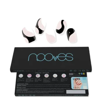 NOOVES Premium Glam GEL-NAGELBLÄTTER #white cow 20 Stk