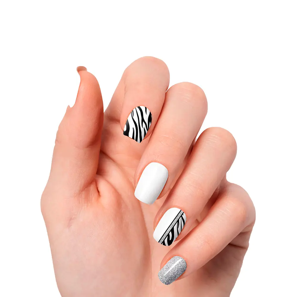 NOOVES Premium Glamour #funky Baby GEL-NAGELBLÄTTER 20 Einheiten