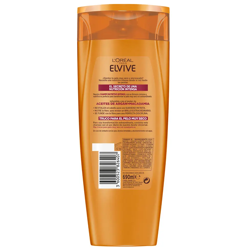 L'ORÉAL PARIS ELVIVE EXTRAORDINARY OIL intense nourishing shampoo 700 ml