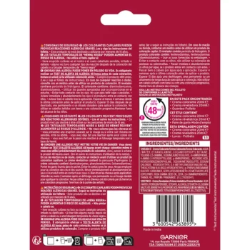 GARNIER COLOR SENSATION shampoo #4.0-brown 3 u