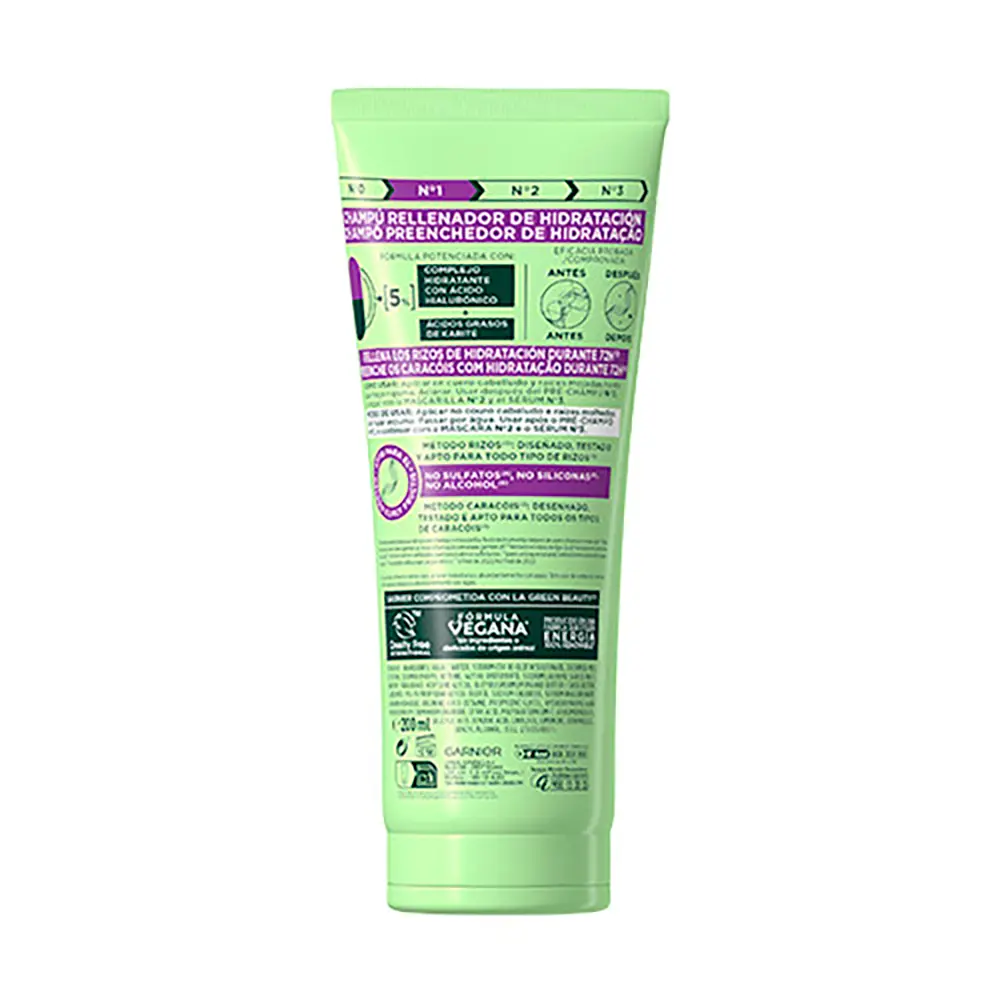 GARNIER Shampoo RICCI METODO FRUCTIS 200 ml