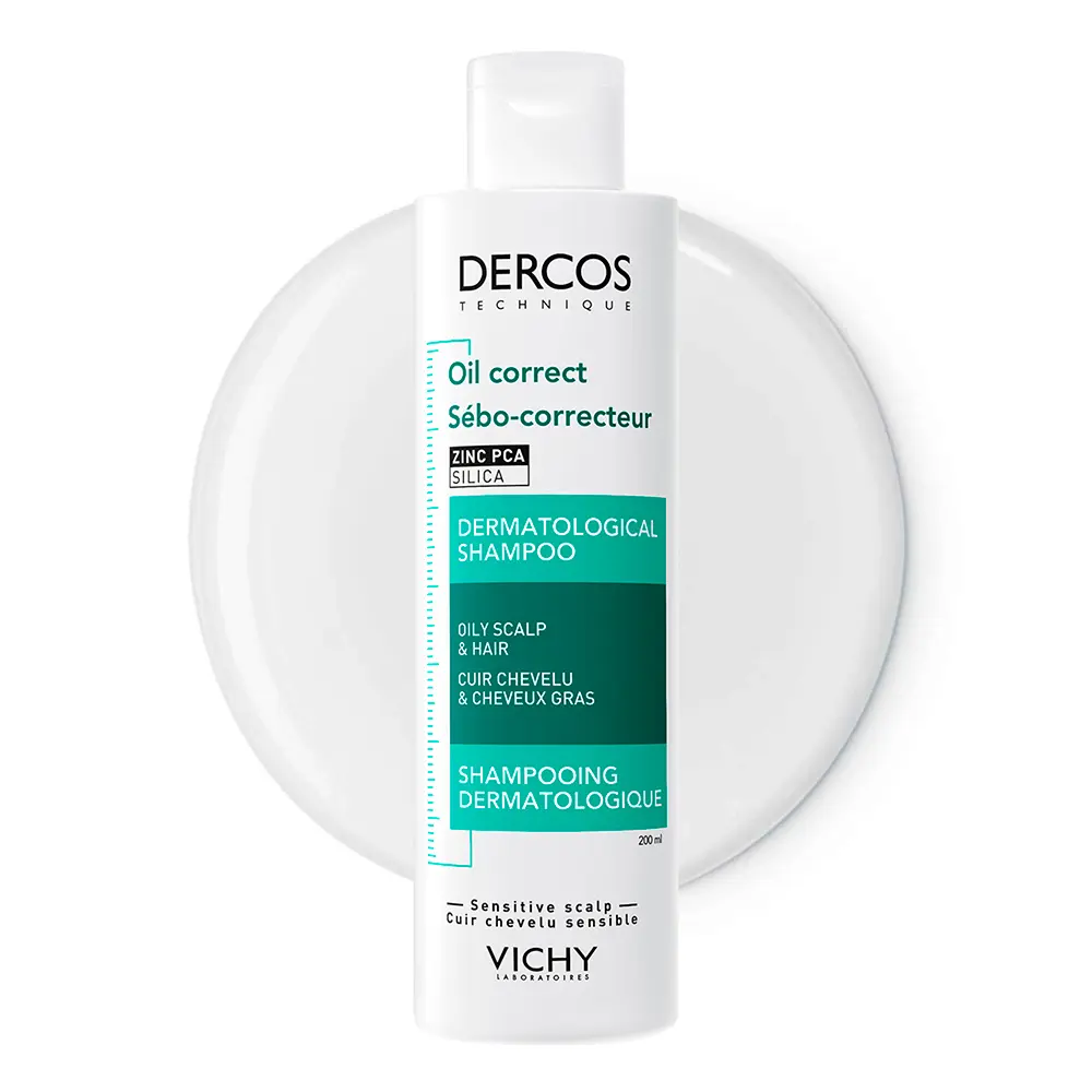 VICHY DERCOS Oil Correct Dermatologisches Shampoo für fettiges Haar 200 ml