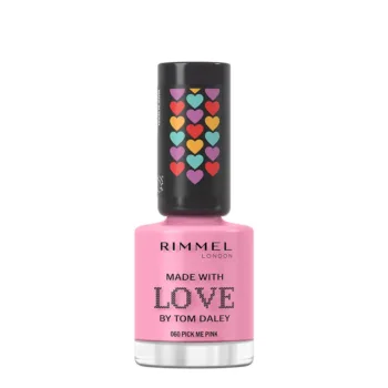 RIMMEL LONDON MADE WITH LOVE by Tom Daley nail polish #060-pick me pink 8 ml