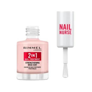 RIMMEL LONDON NAIL NURSE 2 IN 1 nail treatment & Base Coat 12 ml
