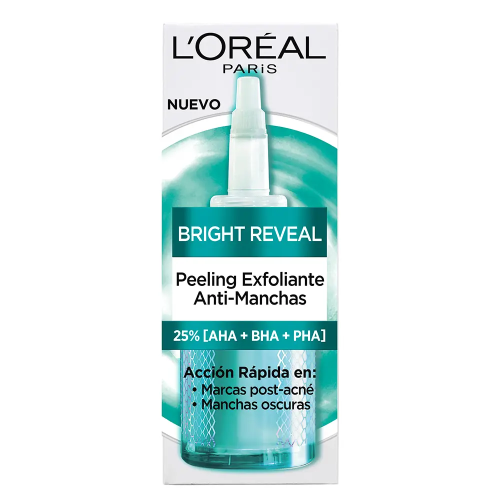 L'ORÉAL PARIS BRIGHT REVEAL NIACINAMIDE esfoliante anti-macchie 25 ml L'ORÉAL PARIS BRIGHT REVEAL NIACINAMIDE esfoliante anti-macchie 25 ml