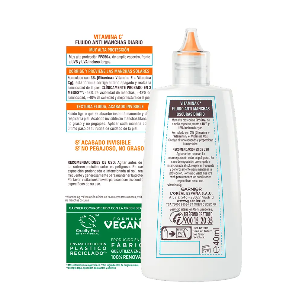 <span class="notranslate">GARNIER DELIAL SUPER UV</span> vitamin C anti-stain SPF50+ 40 ml