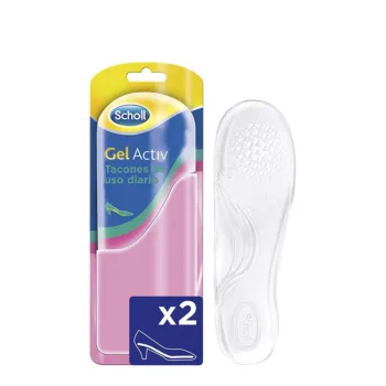 SCHOLL GEL ACTIV heel insoles for daily use #Size 35 - 40.5 1 u