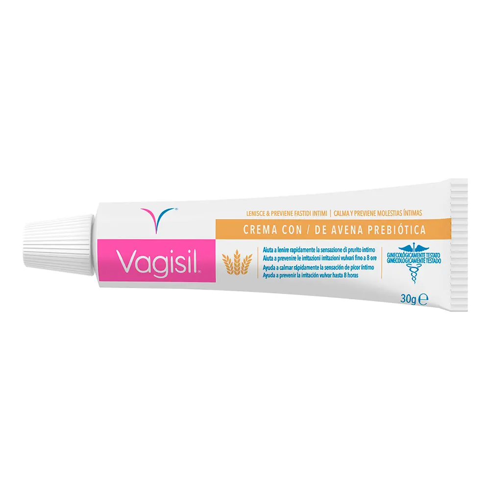 VAGISIL CRÈME QUOTIDIENNE 2 en 1 flocons d'avoine prébiotiques 30 gr
