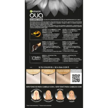 GARNIER OLIA HI SHINE TONER semi-permanent color neutralizer #10.01 platinum blonde 3 pcs