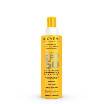 BIOVENE HYALURONIC ANTI-AGING sun protection milky spray SPF50 200 ml