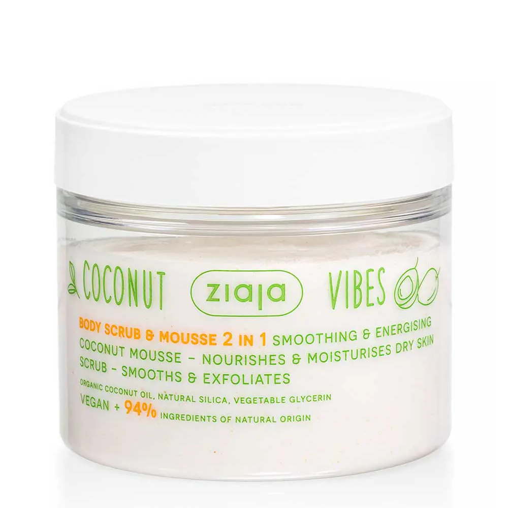 ZIAJA COCONUT & ORANGE VIBES gommage et mousse corps 2 en 1 270 ml ZIAJA COCONUT & ORANGE VIBES gommage et mousse corps 2 en 1 270 ml