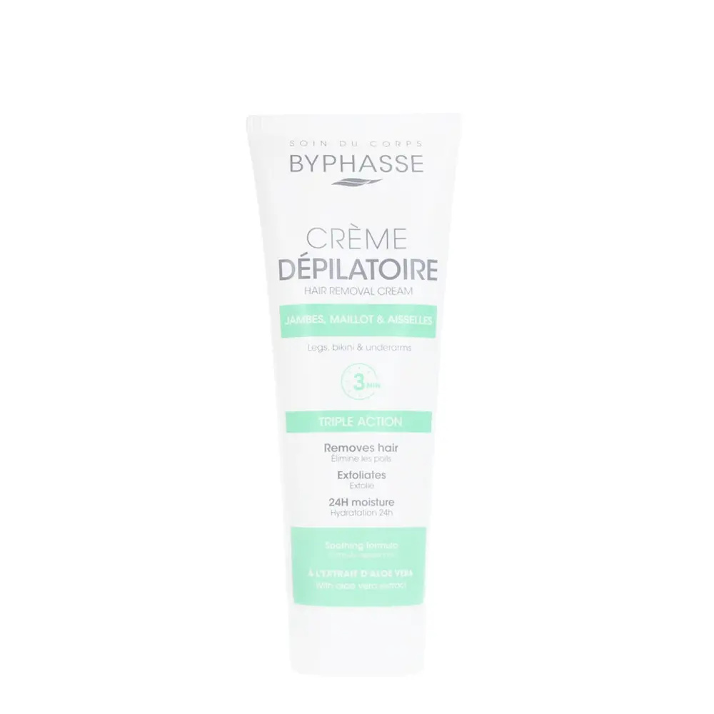 BYPHASSE HAIR REMOVAL CREAM aloe vera extract 125 ml BYPHASSE HAIR REMOVAL CREAM aloe vera extract 125 ml